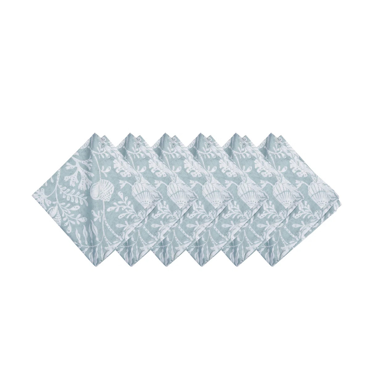 20" Seafoam Reef Cotton Cloth Napkin Set of 6 (Set of 6) | Wayfair North America