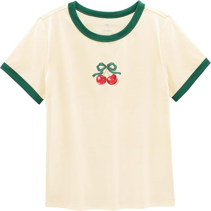 Stelle Girls Graphic Tees Short Sleeve Girls Shirts Cute Tops Crew Neck Casual Basic Summer T-Shi... | Amazon (US)
