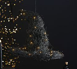 Lit Hanging Witches Hat | Pottery Barn (US)
