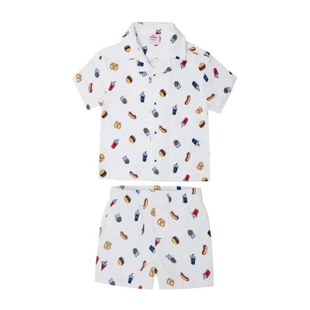 Way to Celebrate Toddler Boy Patriotic Americana Americana Shirt and Short Set, Sizes 12M-5T | Walmart (US)
