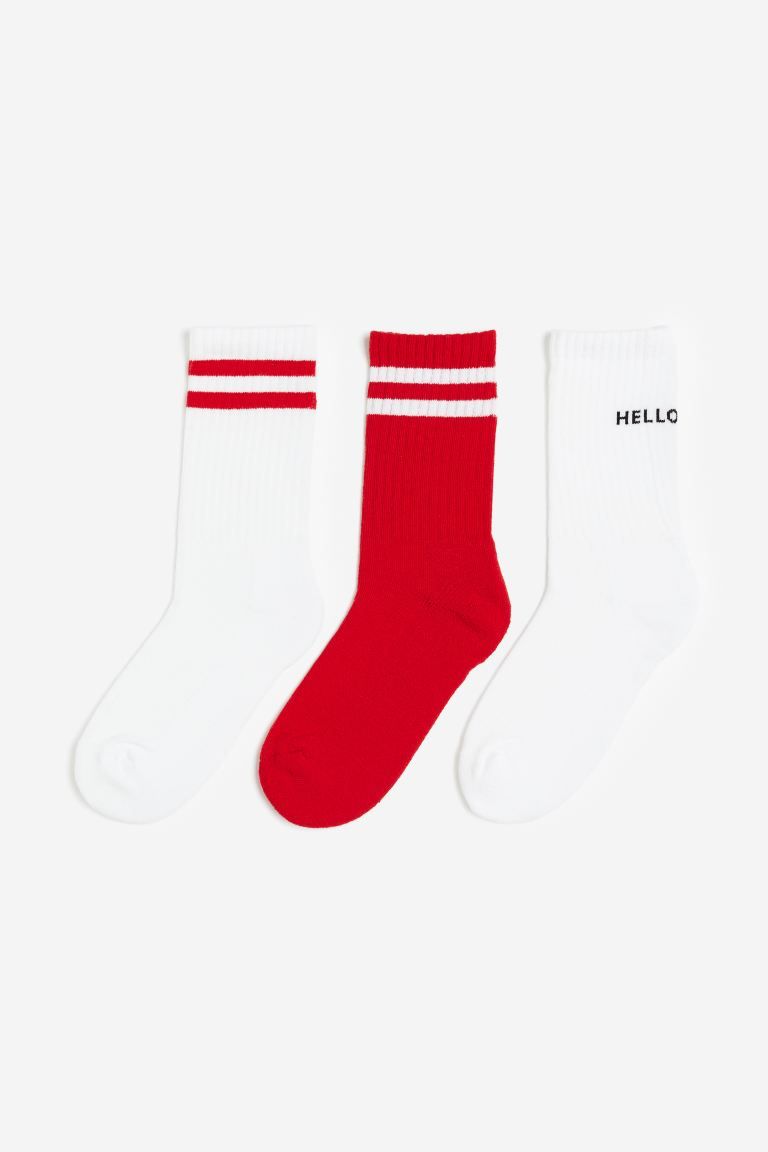 3-pack socks | H&M (UK, MY, IN, SG, PH, TW, HK)