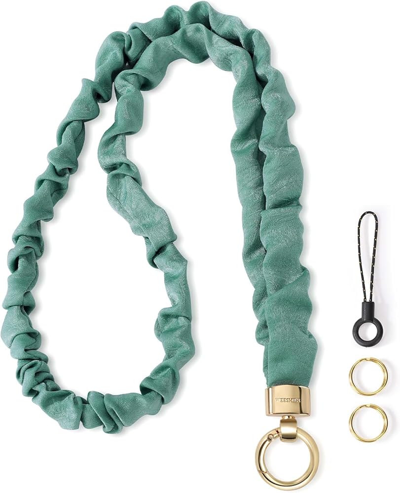 Stretchy Scrunchie Lanyard for ID Badges – Cute Neck Lanyard for Keys | Retractable Keychain Ho... | Amazon (US)