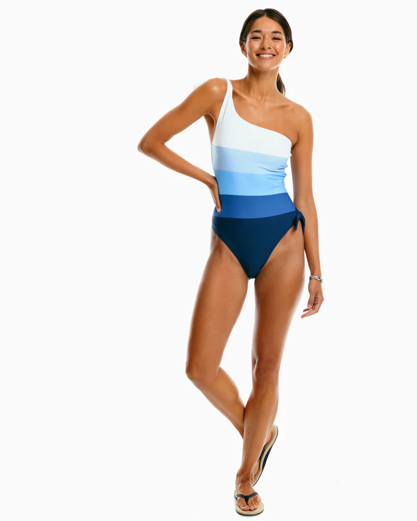 Tie One Shoulder One Piece Swimsuit | Southern Tide