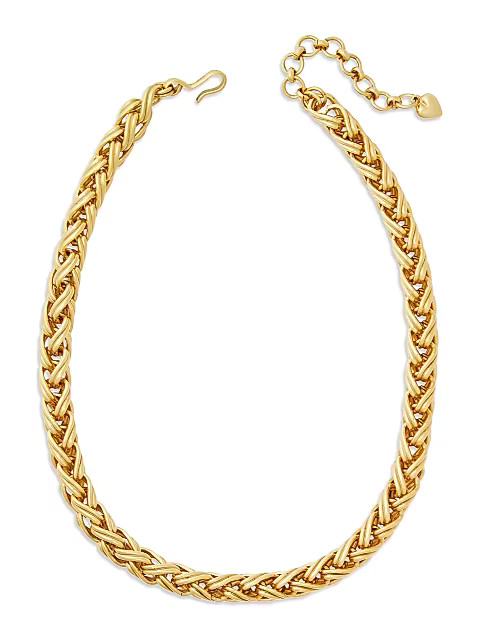 Twist 24K Gold-Plated Chain Necklace | Saks Fifth Avenue