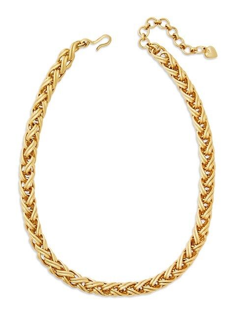 Twist 24K Gold-Plated Chain Necklace | Saks Fifth Avenue