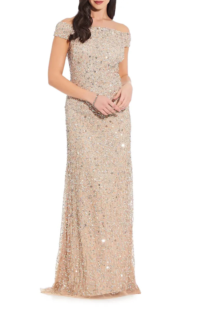Sequin Mesh Gown | Nordstrom