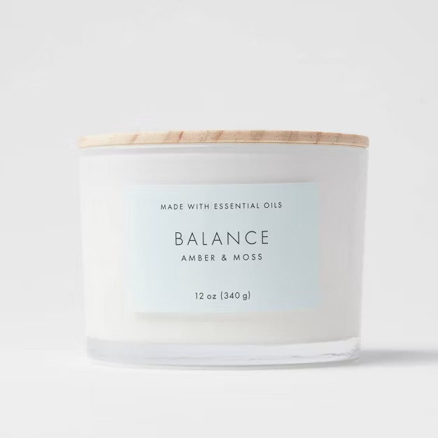 Wood Lidded Glass Wellness Balance Candle - Project 62™ | Target