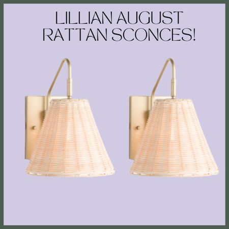 Adore these rattan sconces and the price point is great! 

#LTKhome