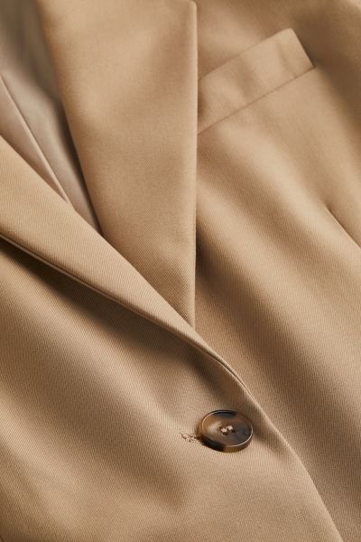 Single-breasted Jacket - Beige - Ladies | H&M US | H&M (US + CA)