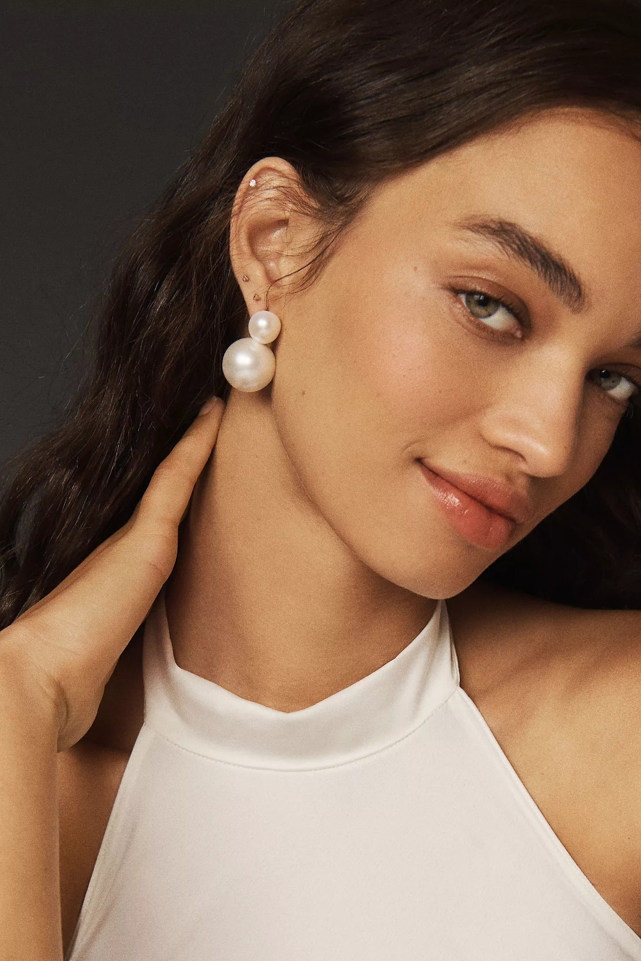 Double Pearl Drop Earrings | Anthropologie (US)