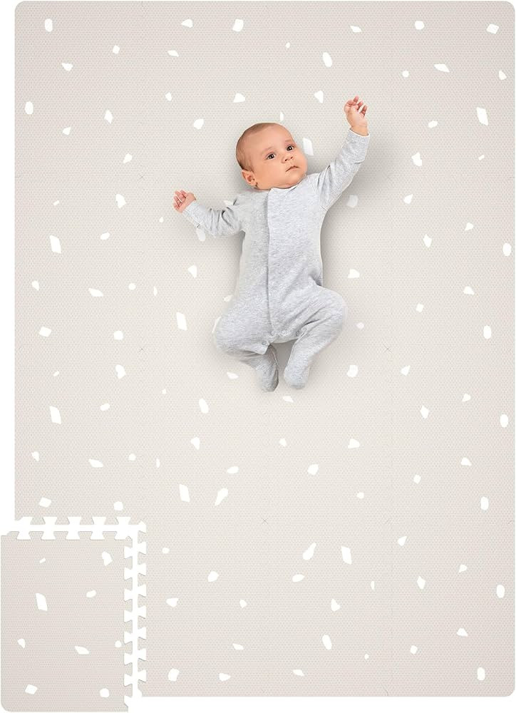 Stylish 5.6 x 4 ft. Soft Foam Baby Play Mat - Safe, Easy to Clean Modern Playroom Floor Mat | Amazon (US)