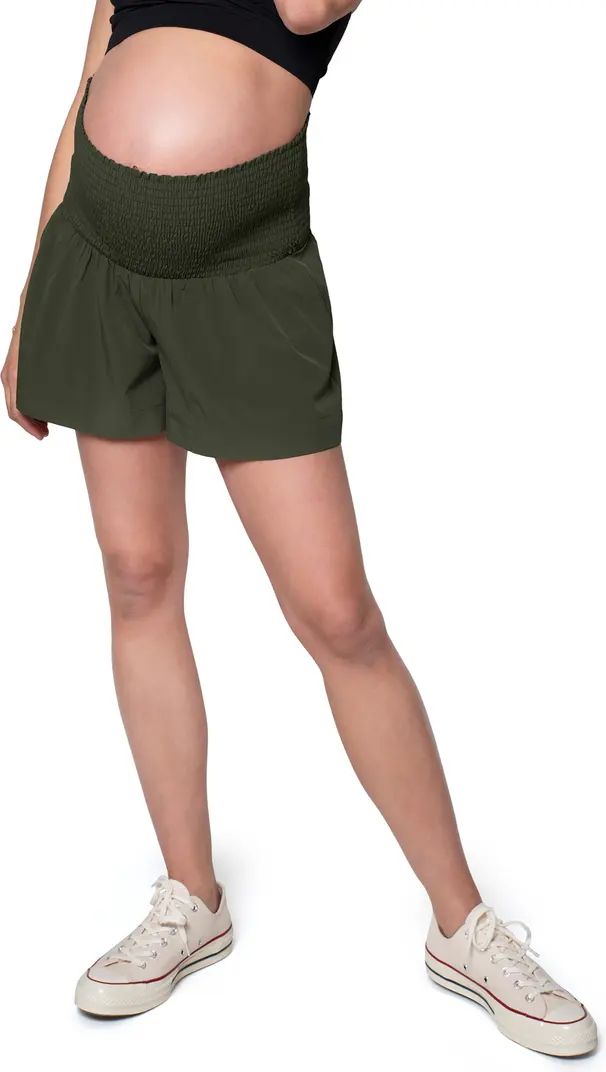 Ingrid & Isabel® Ingird & Isabel® EveryWear Smocked Maternity Shorts | Nordstrom | Nordstrom