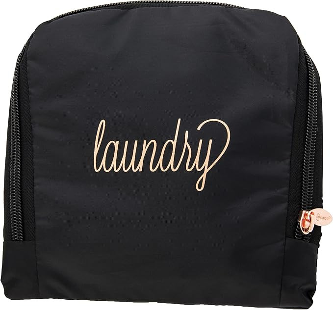 MIAMICA Women's Travel Laundry Bag, Black/rose Gold, One Size, M31107 | Amazon (US)