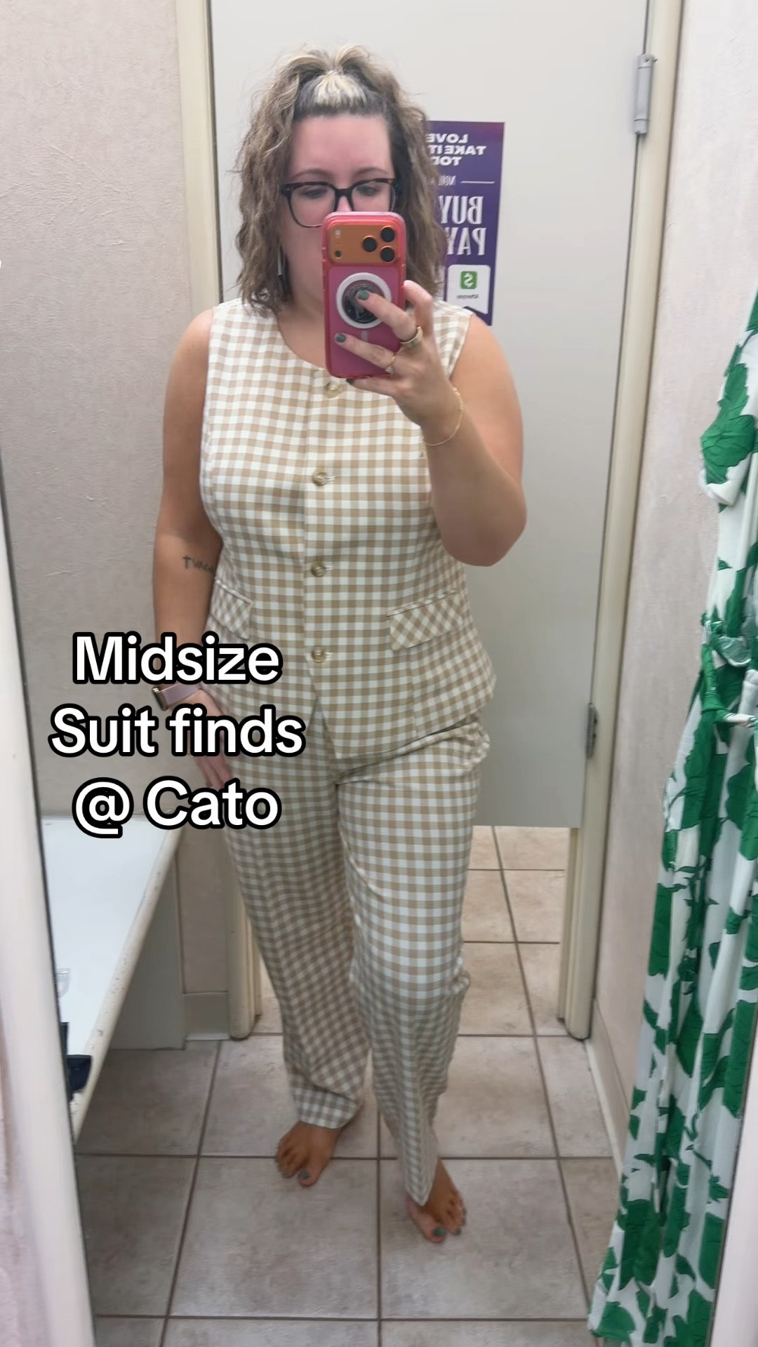 Am I getting over these matching suit sets I found at Cato any time soon? No! Am I going back to Cato tomorrow to see what I can find to show you gals?! I sure am :) #passyourwavytalk #springfashion #midsizefashion #tryonhaul #dressingroom 

#LTKMidsize #LTKvlog #LTKgrwm