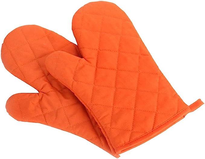 Nachvorn Oven Mitts, Premium Heat Resistant Kitchen Gloves Cotton & Polyester Quilted Oversized M... | Amazon (US)