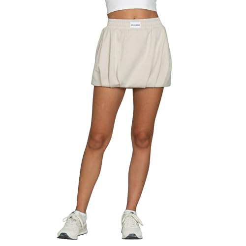 GOLD HINGE LuxeSoft Bubble Skirt Stone Navy M at Amazon Women\u2019s Clothing store | Amazon (US)