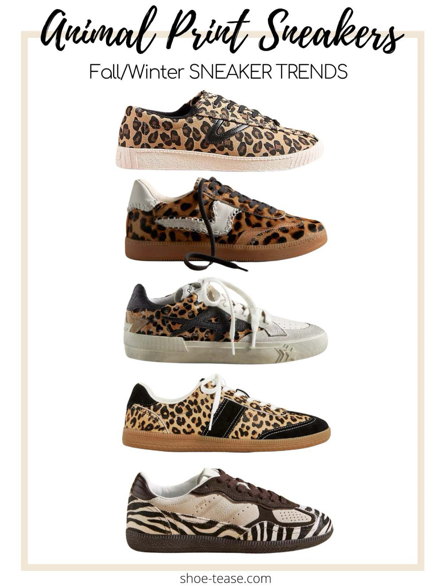 Fall animal print sneakers / leopard and cheetah shoe trends 

#LTKShoeCrush #LTKSeasonal