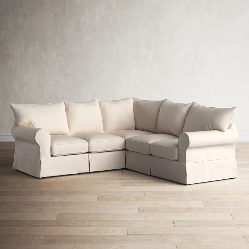 Putney 94" Wide Symmetrical Down Cushion Corner Sectional | Wayfair North America