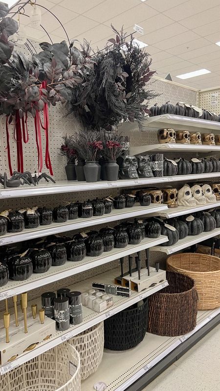 target Halloween decor is finally coming out into the stores and it makes me so happy #halloween #halloweencandle #pumpkincandle #halloweenwreath #skeleton #skull #skullbowl #blackpumpkin #ltkhalloweek #ltkunder25 #wickerbasket #spider #candleholder #candlestick

#LTKSeasonal #LTKunder50 #LTKhome