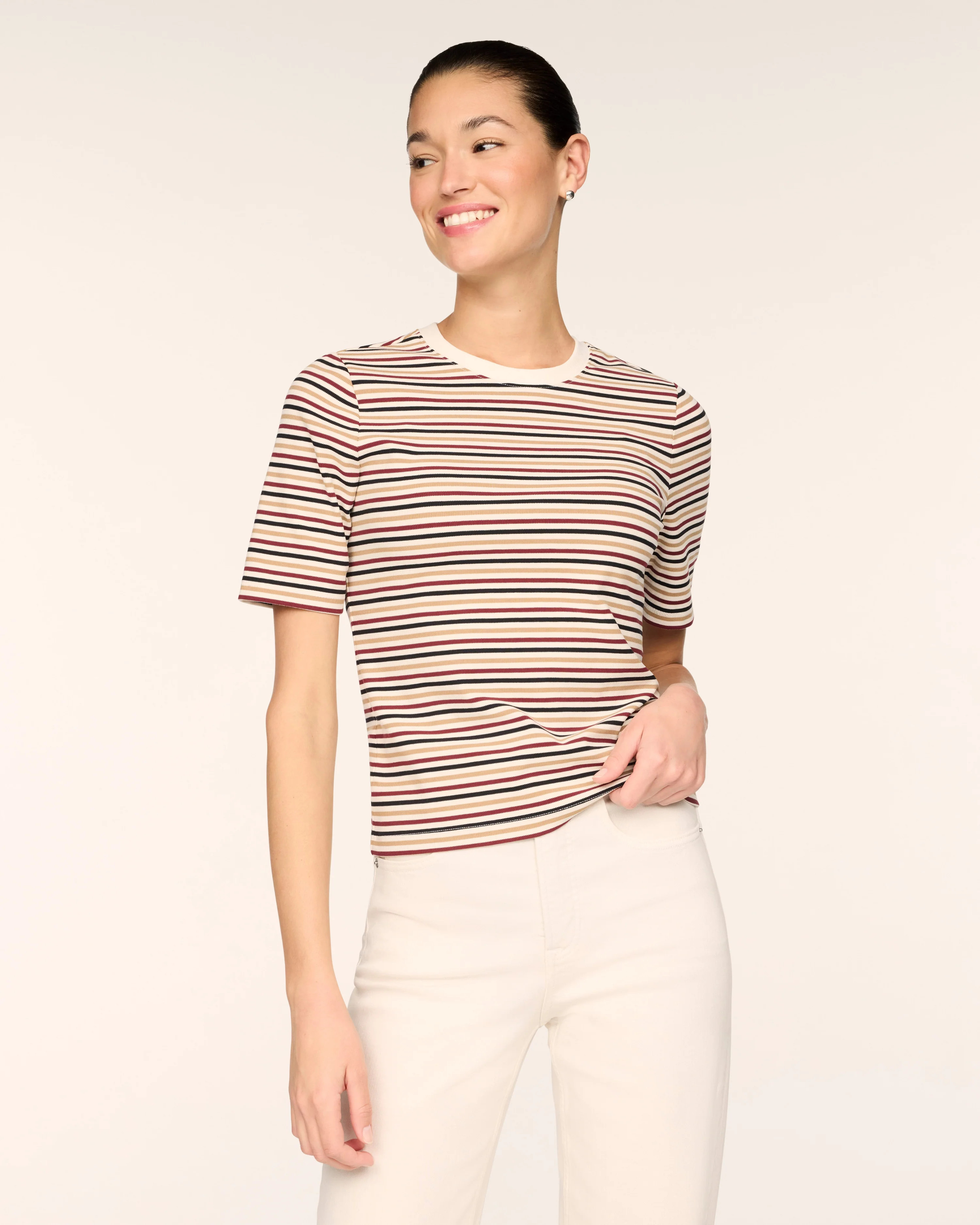 SPANX® Ribbed Knit Crewneck Tee | Spanx