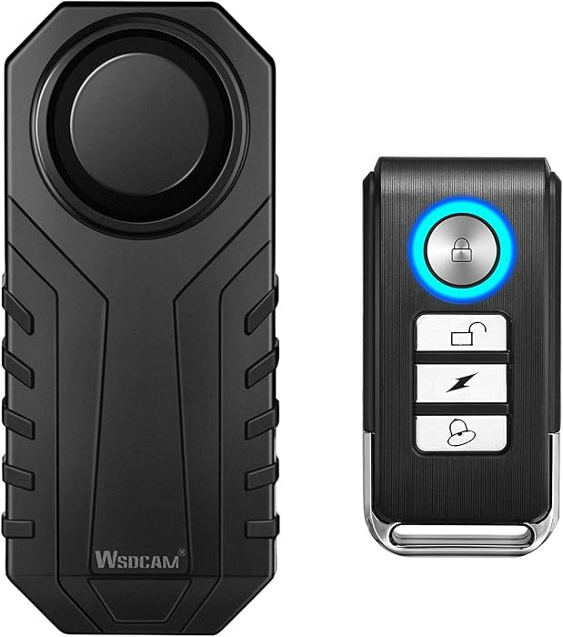 Wsdcam 113dB Bike Alarm Wireless Vibration Motion Sensor Waterproof Motorcycle Alarm with Remote | Amazon (US)