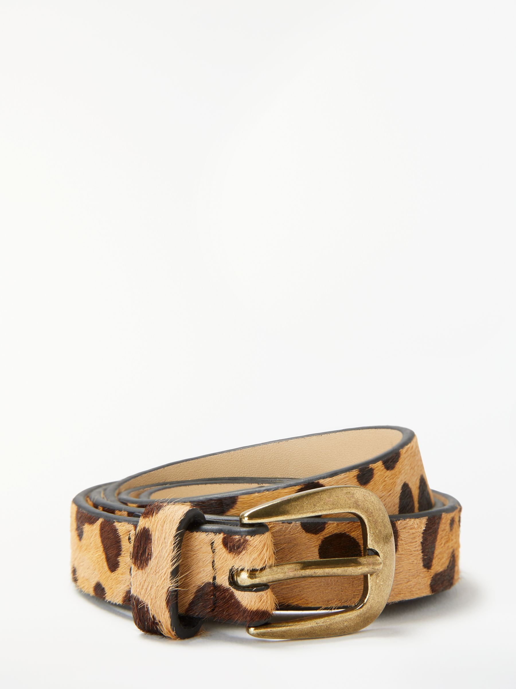 John Lewis & Partners Sarah Smart Daytime Leather Belt, Leopard | John Lewis (UK)
