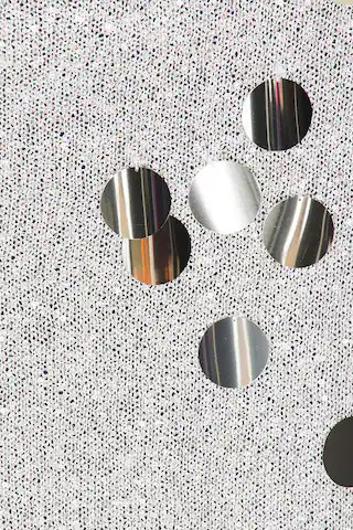 Bindi Sequins Dress in Silver Metallic | Revolve Clothing (Global)