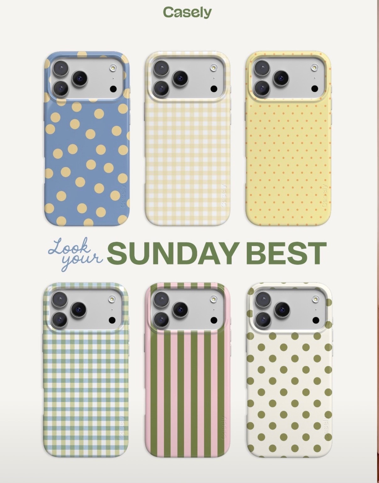 ✨ NEE NEW NEW ✨
Sunday Best Collection from Casely - Pastels, Stripes & Polka Dots 😍

25% off Sitewide  - use code COFFEE

🔹Casely is a Brooklyn-based and family-owned, we create tech accessories built for your boldest behavior. With a case you can trust in hand, you can live in the moment and look good doing it.
🔹 Fun fact - For every case purchased, a portion is donated to our charity-of-the-month.
This month, your purchase supports No Kid Hungry

#casely
#phone case collection
#pastrls
#stripes
#polka dots
#back to school sake
#premium phone case
#fun phone cases
#iphone
#tech accessories 
#sale
#gift idea 
#EveryCaseCounts

#LTKmomlife #LTKSaleAlert #LTKfoodie