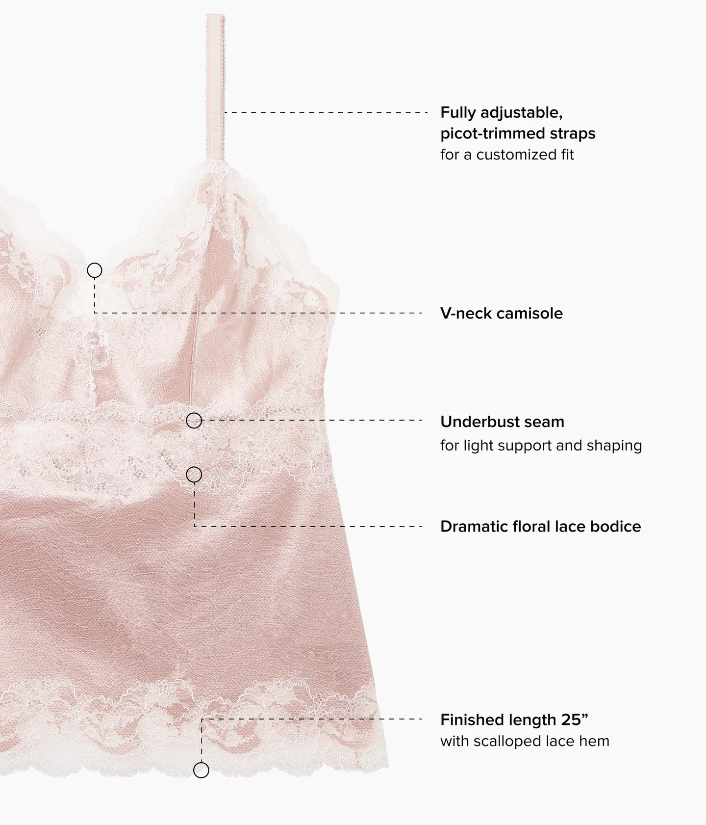 Modern Affair Cami: Rose Dust/Angel Wing | Wacoal