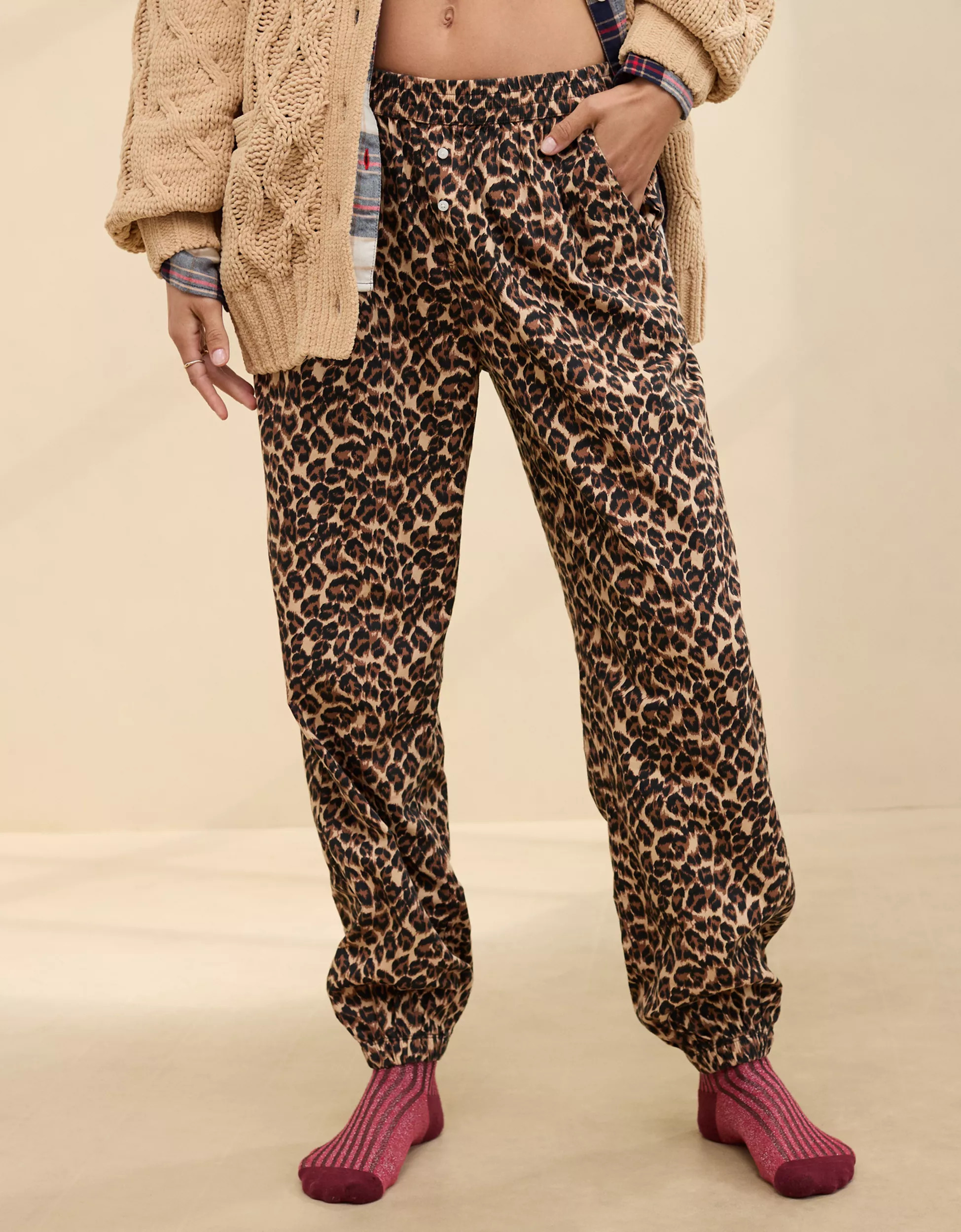 Aerie Off-Duty Flannel Jogger PJ | Aerie