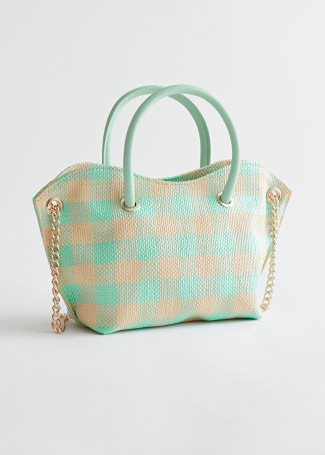 Woven Check Leather Handle Bag | & Other Stories (EU + UK)