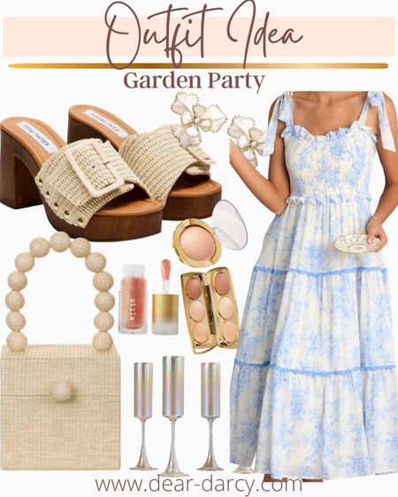Garden Party #ootd 
Inspiration!

This dress is so beautiful, affordable and perfect for bridal showers, garden parties, Tea and summer events !

Pair with these beautiful accessories for the perfect pretty summer look

Steve Madden rotten shoes

Cult Gaia bag 

Tarte make up for that glow 

These beautiful floral statement earrings 

These beautiful champagne glues would make a great bridal shower giftt

#LTKStyleTip #LTKParties #LTKGiftGuide