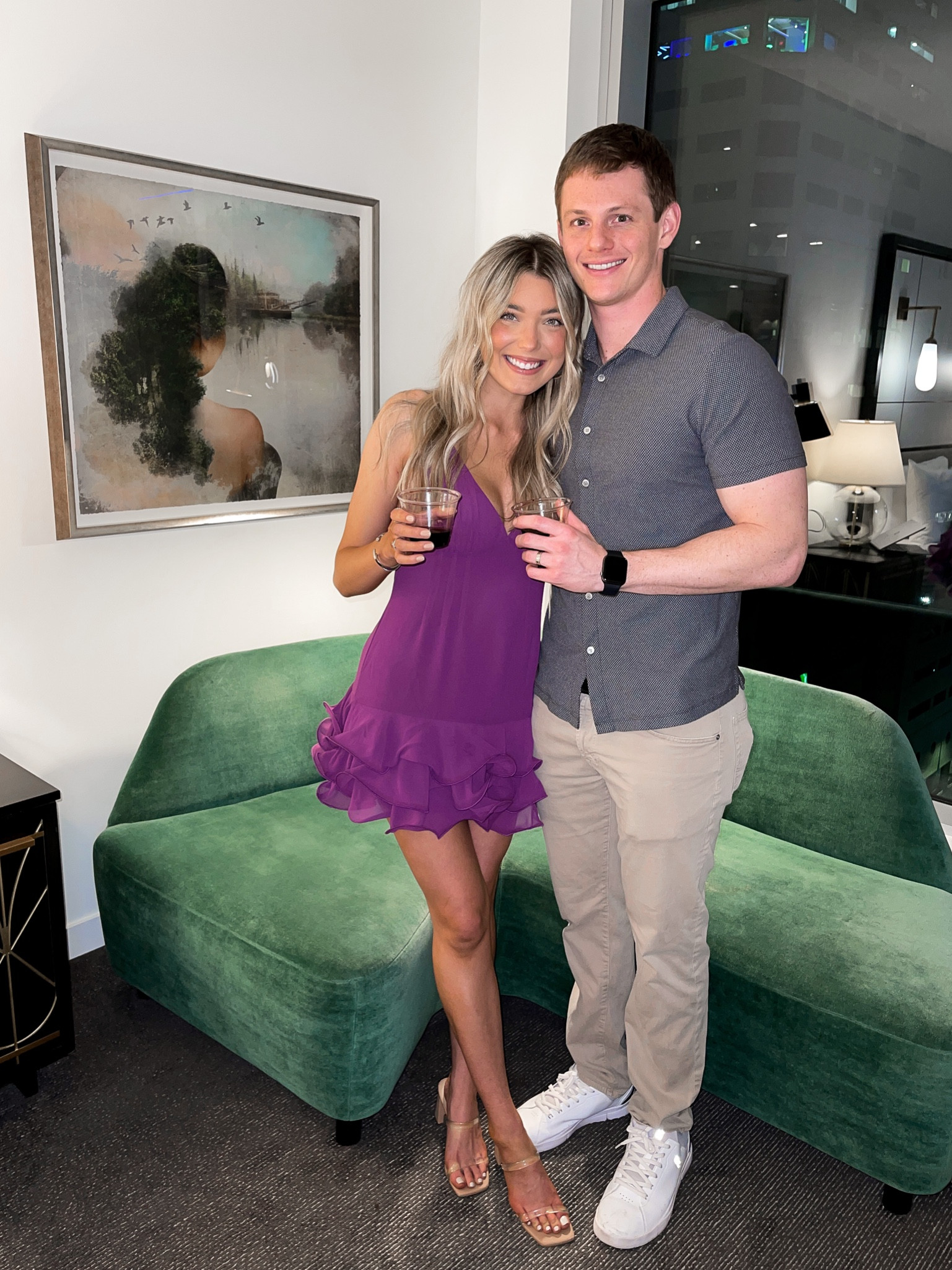 Dress: size s, true to size
Shoes: true to size 

Date night!

(Date night outfit, revolve dress, purple dress, cocktail dress, wedding guest dress, rehearsal dinner dress, spring dress, summer dress, short dress, going out outfit, parents night out, revolve find, formal dress, semi formal dress, mini dress, summer style, nude heels, Steve Madden heels)

#LTKfit #LTKstyletip #LTKSale