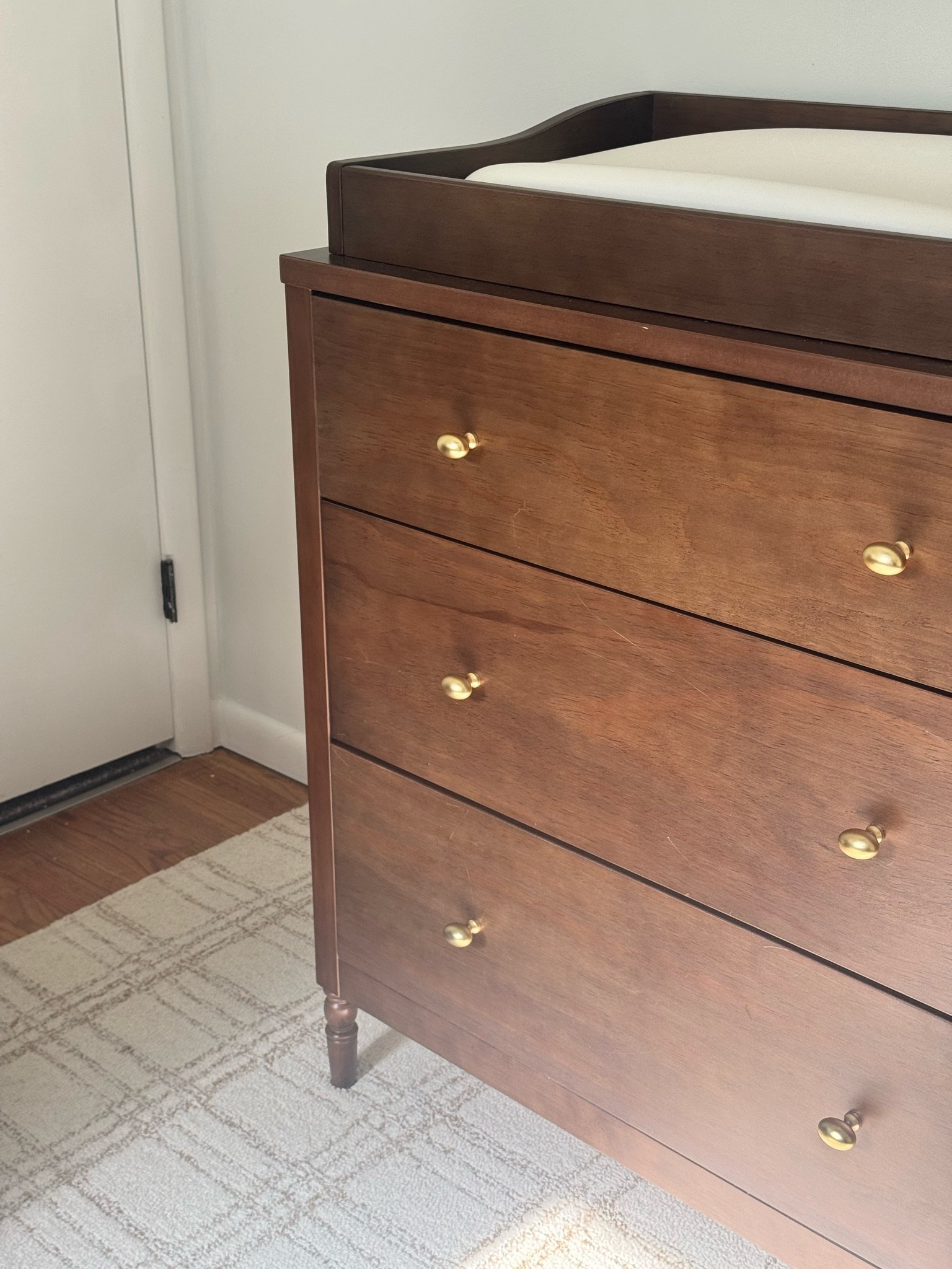 On sale now at target for $239!! 

The most gorgeous brown with gold / brass accents ✨🤍occasionally on sale at target but does go out of stock! Love this in our nursery, such good quality.

#LTKSaleAlert #LTKHome #LTKBaby