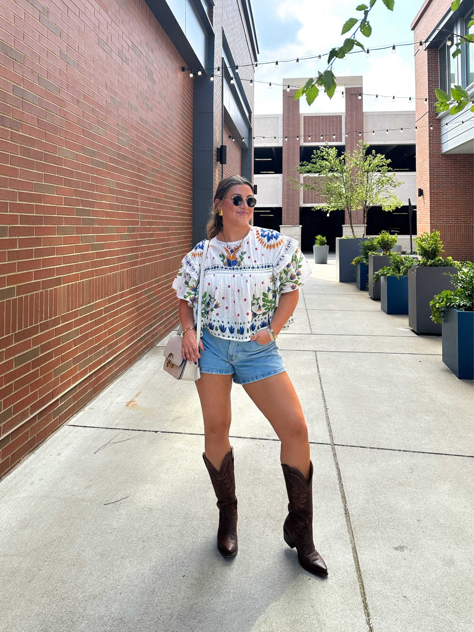 This shirt is sold out everywhere!!! It is my favorite piece in my closet. It’s so light, breezy, and perfect for summer. Also these Abercrombie shorts are my favorite pair of Jean shorts that I own! 

#LTKmidsize #LTKstyletip #LTKSeasonal