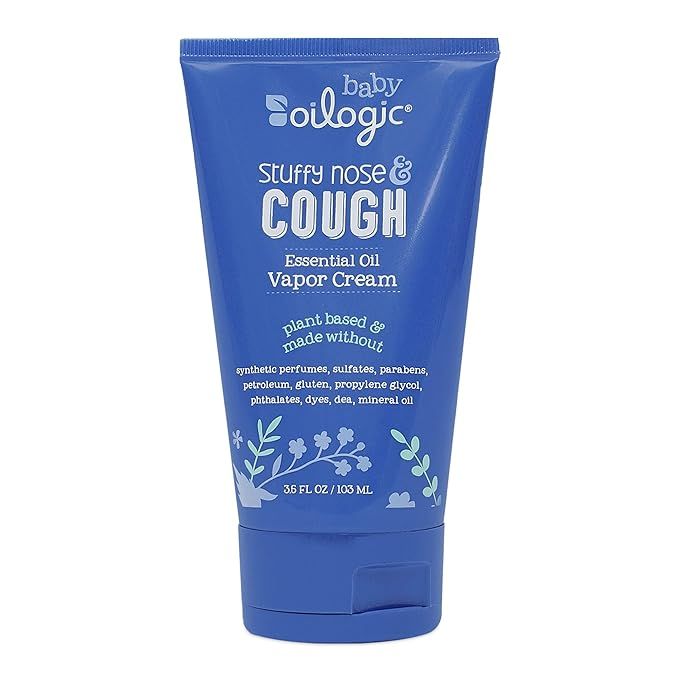 Oilogic Soothing Vapor Cream, Stuffy Nose & Cough - Soothes Baby Cough & Cold with All Natural Es... | Amazon (US)
