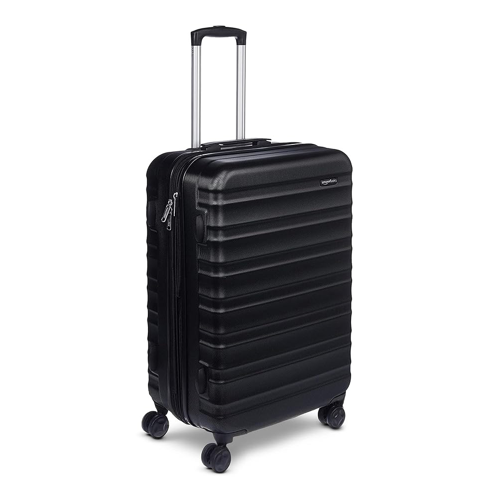 Amazon.com | Amazon Basics 26" Hardside Medium Checked Luggage, Hardshell Suitcase With Wheels, E... | Amazon (US)