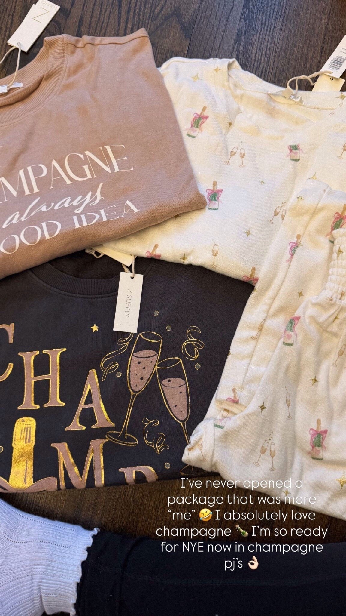 I’ve never opened a package that was more “me” 🤣 I absolutely love champagne 🍾 I’m so ready for NYE now in champagne pj’s 👌🏻

Follow my LTK @mrscasual on the @shop.LTK app to view this post and get my exclusive app-only content!

#LTKFindsUnder100 #LTKGiftGuide #LTKHoliday