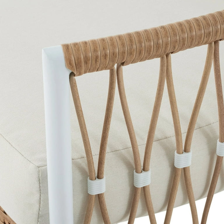 Better Homes & Gardens Lilah 2-Pack Outdoor Wicker Lounge Chair, White | Walmart (US)