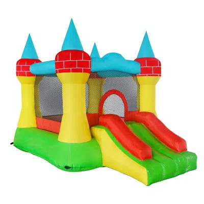 GOOSH Inflatable Bounce House with Slide and Air Blower | Wayfair North America