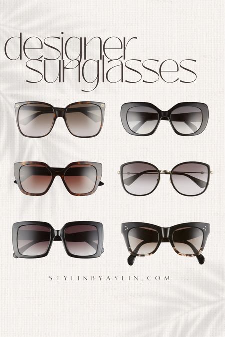 Designer sunglasses, accessories #StylinbyAylin 

#LTKSeasonal #LTKstyletip