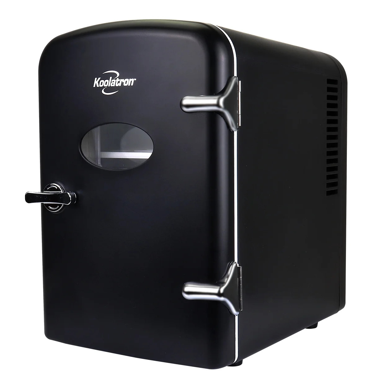 Koolatron 6 Can AC/DC Retro Mini Cooler, Mini Fridge in Black | Walmart (US)