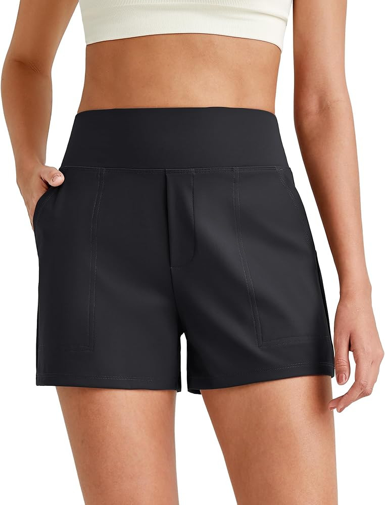 G4Free ShiftReady Dress Shorts for Women High Waisted Trouser Shorts Trendy Casual Summer Short w... | Amazon (US)