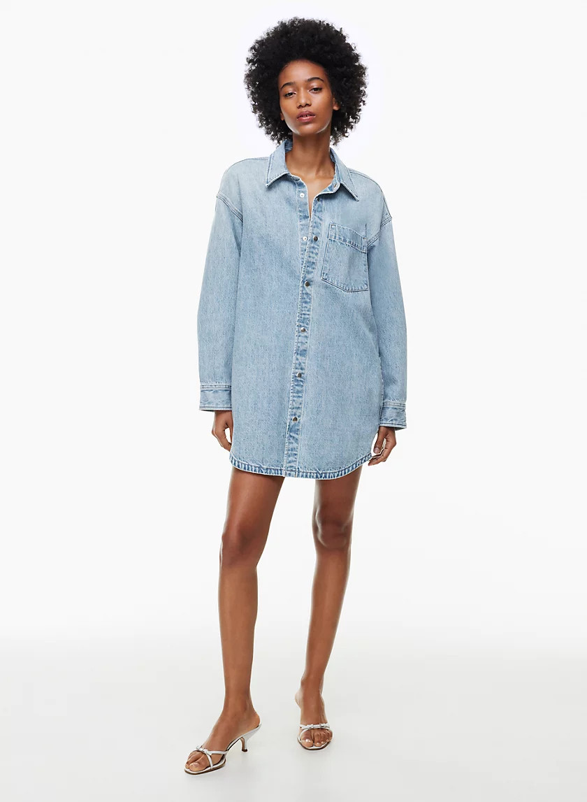 THE MAYA DENIM DRESS | Aritzia