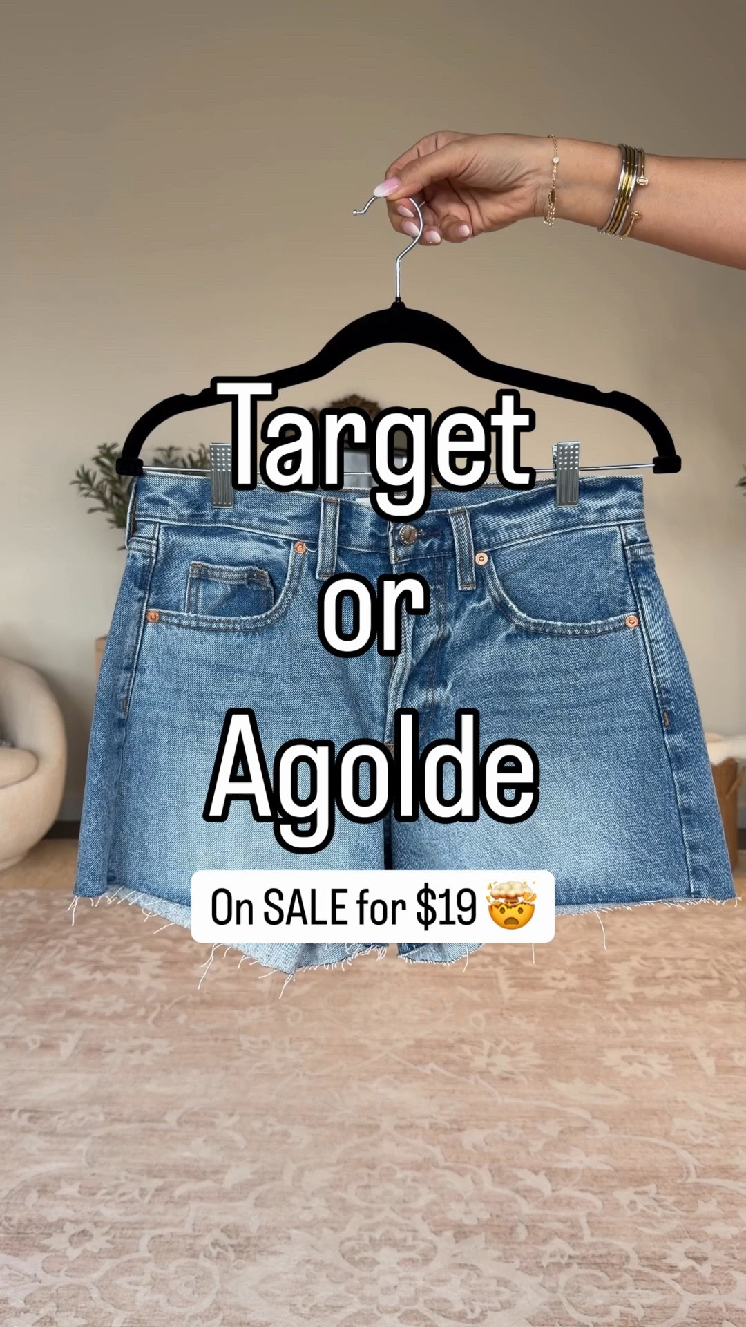 On sale and under $20 
I am wearing medium wash 

The BEST @Target    shorts that look so similar and feel similar to Agolde. You will be shocked! 
Wearing a size 4- go down if between 
Top- medium (size up) 

#LTKTall #LTKootd #LTKU #LTKOver40
