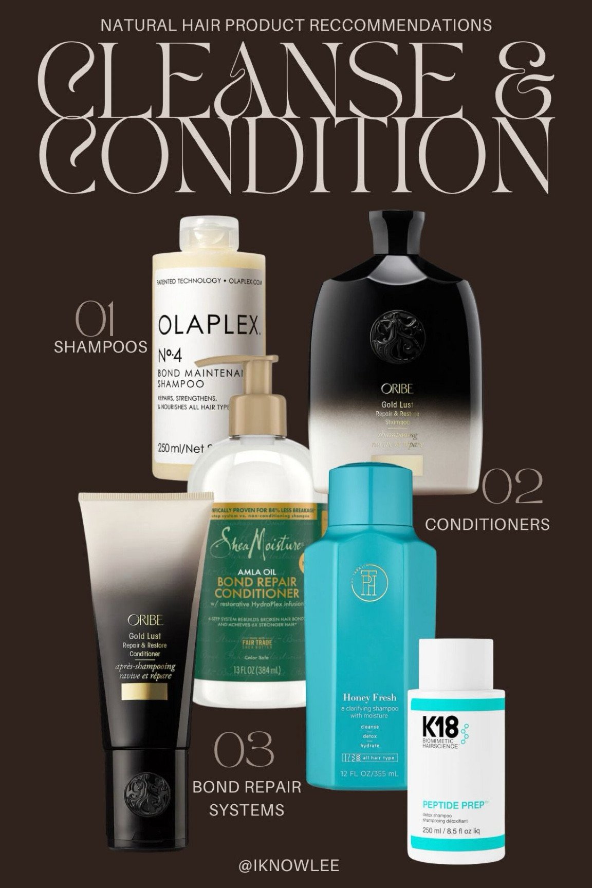 Natural hair shampoo, conditioners and bond repair systems 

#LTKbeauty