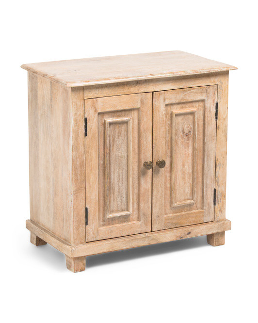 28x28 Solid Mango Wood Jensen Cabinet | TJ Maxx