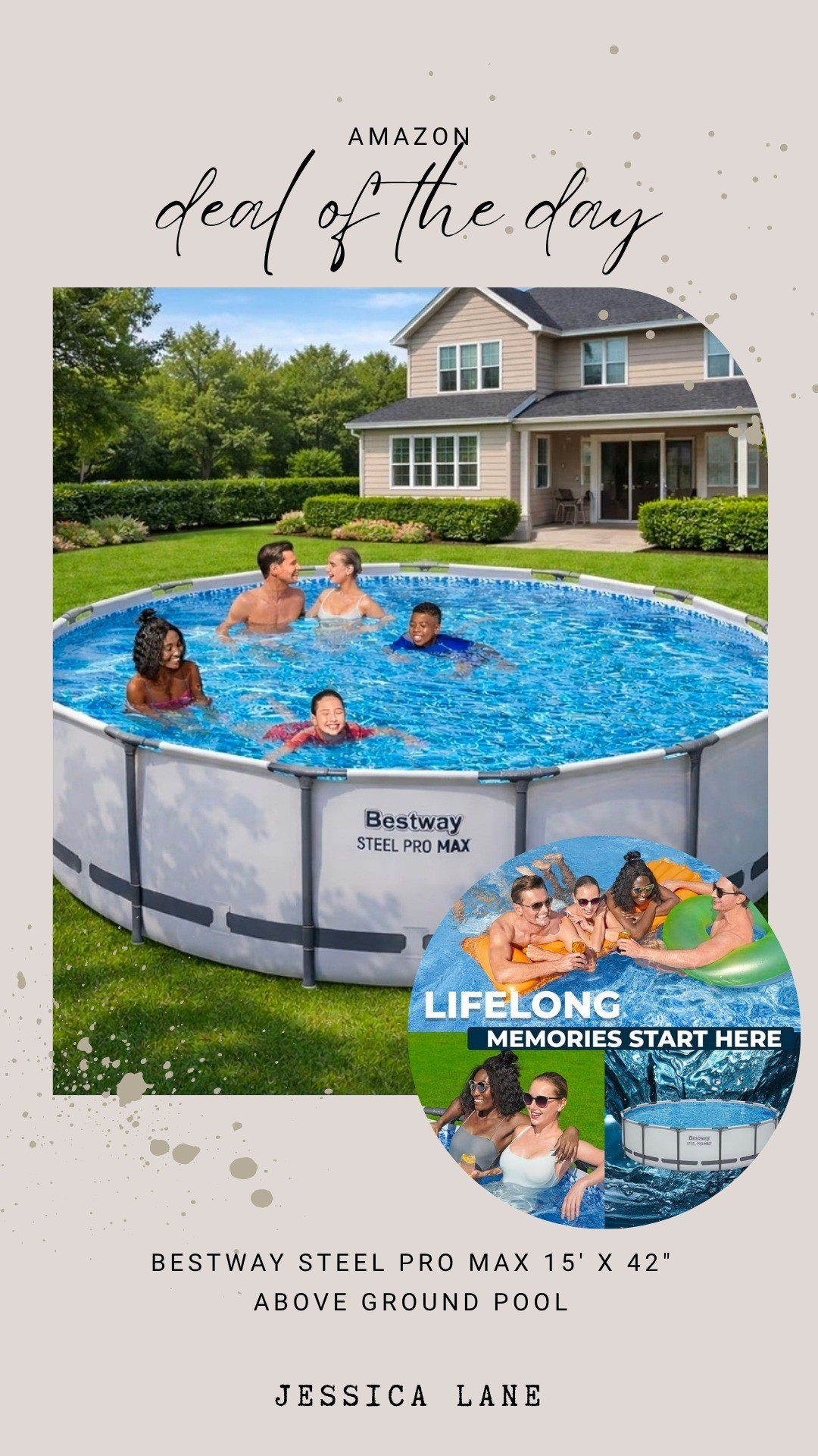 Get the backyard ready for family fun with this 15' x 42" above ground pool.#backyard #summerfun #amazonfinds #amazondeals

#LTKSaleAlert #LTKHome #LTKSeasonal