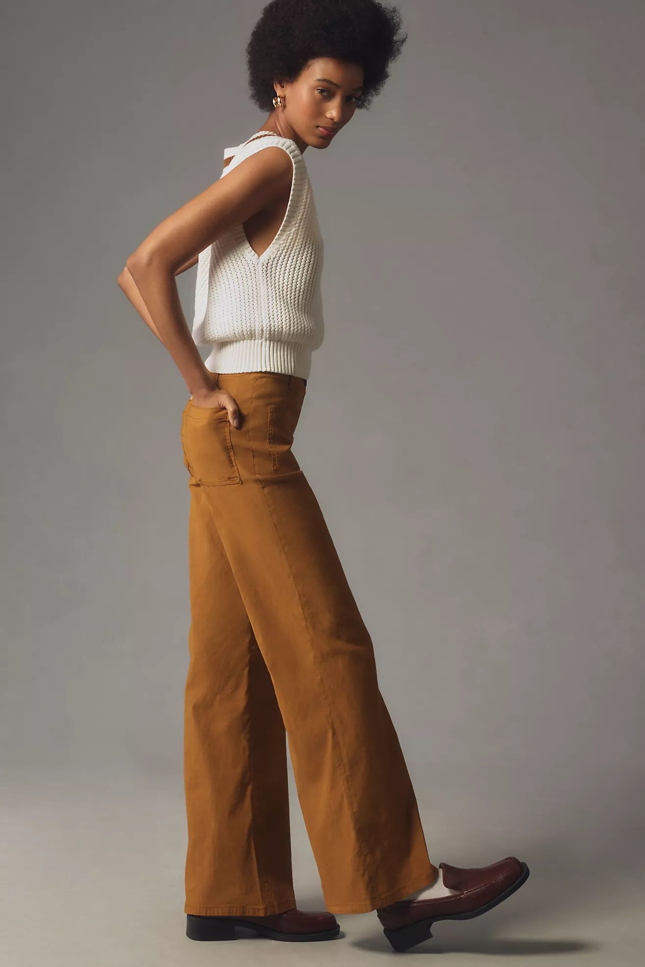 The Junie High-Rise Wide-Leg Flare Pants by Maeve | Anthropologie (US)