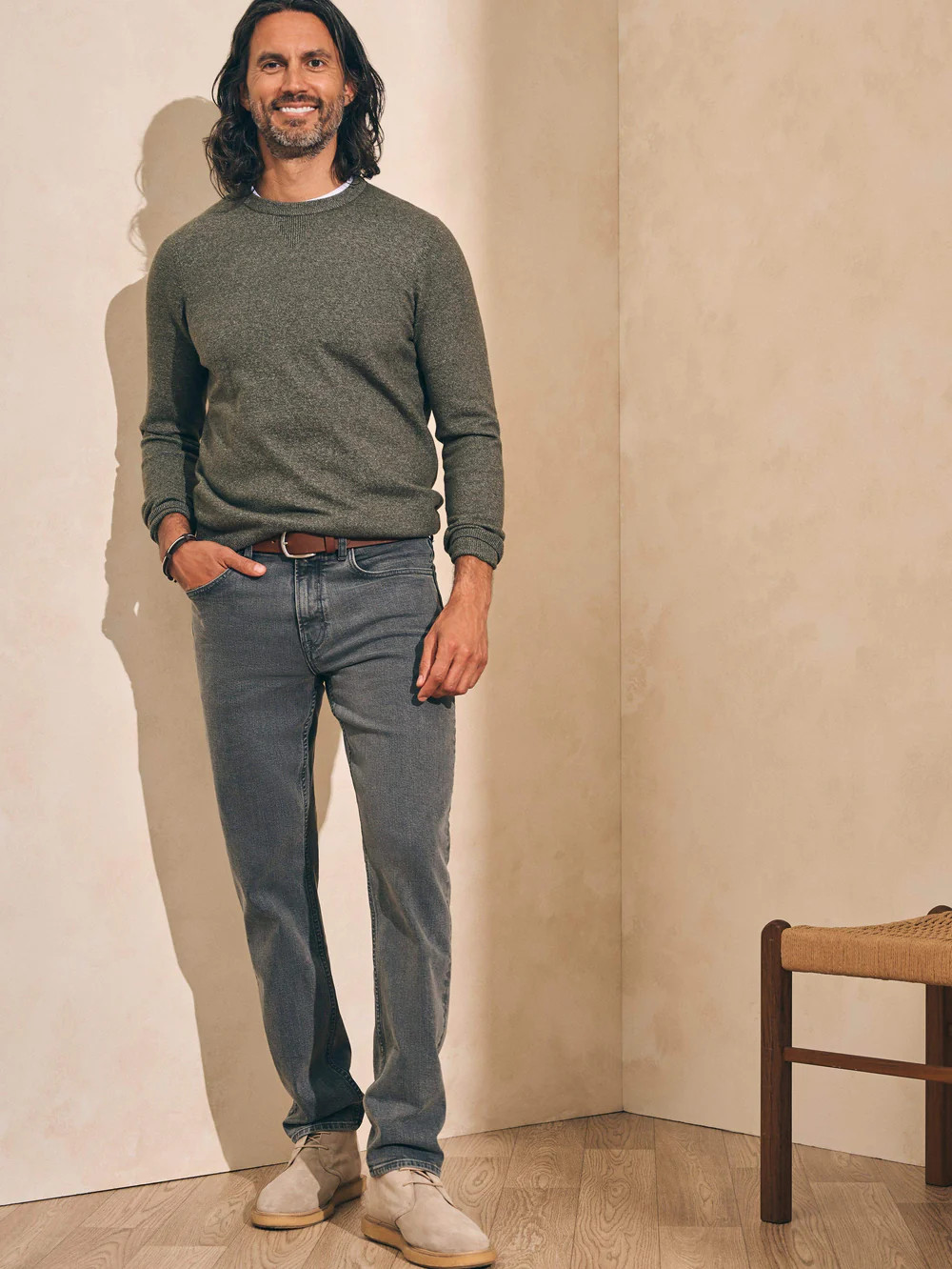 Organic Cotton Slim Straight Denim | Faherty